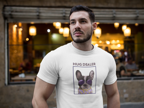 Hug Dealer - camiseta bulldog francés - Imagen 2