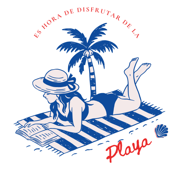 Disfrutar de la playa - tote bag playa - Imagen 2
