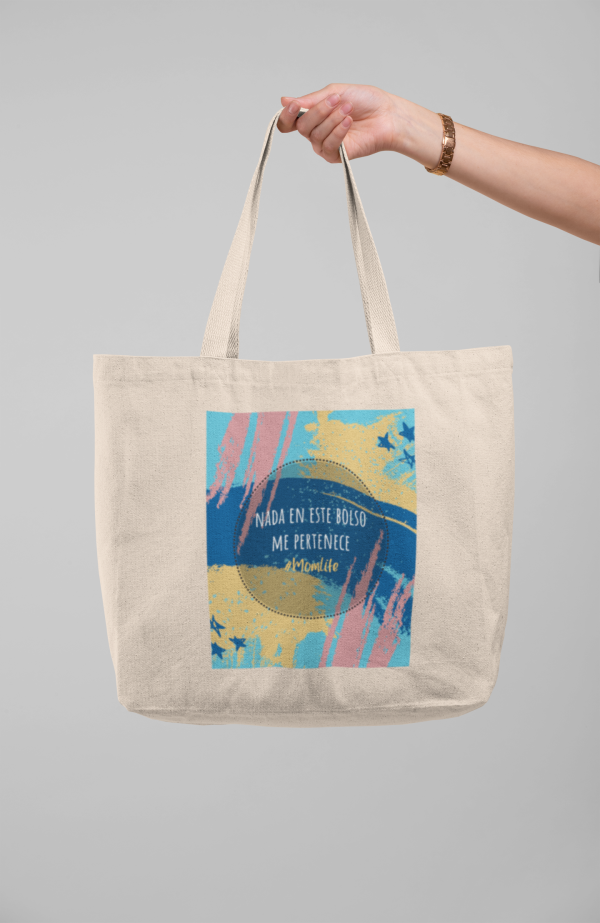 Nada me pertenece - tote bag mamá - Imagen 3