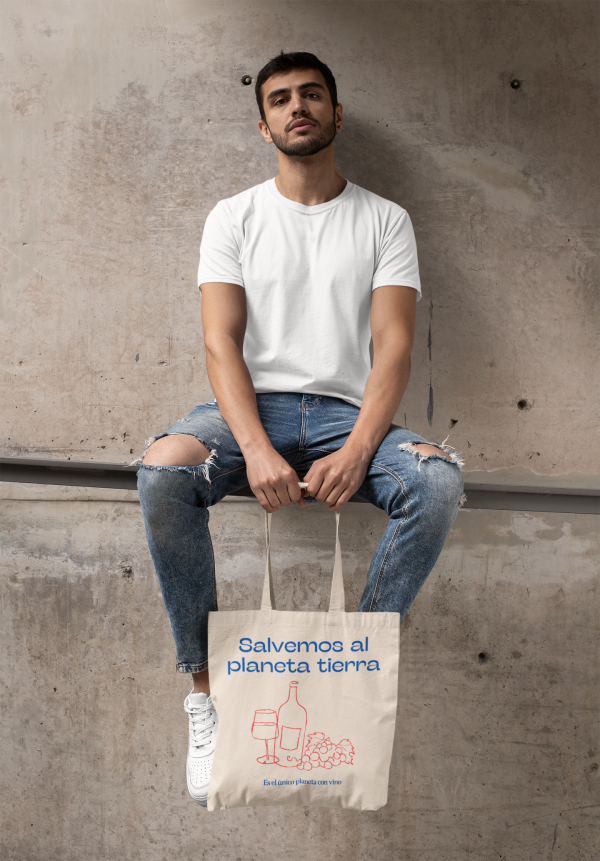 El bolso olvidado - tote bag vino - Imagen 3